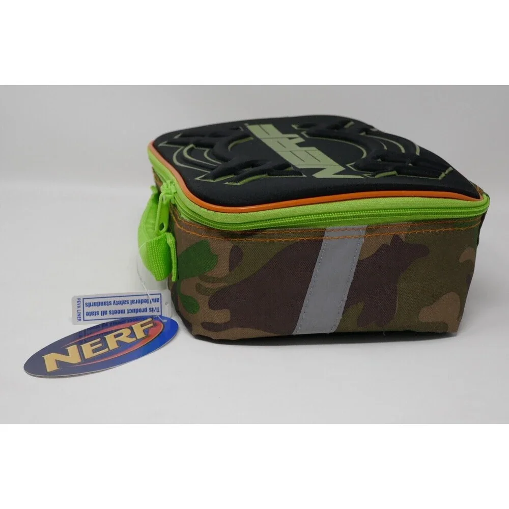 Nerf Bullseye Camo Rectangular Insulated Lunch Kit w/ Tags